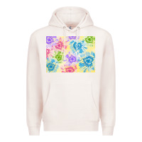 Pale Pink tie dye heart shaped background 3200x2400 Premium Hoodie - AdoDesignShop