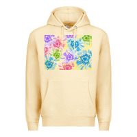 Pina Colada tie dye heart shaped background 3200x2400 Premium Hoodie - AdoDesignShop