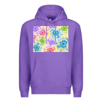 Purple tie dye heart shaped background 3200x2400 Premium Hoodie - AdoDesignShop
