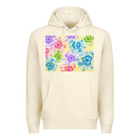 Sandshell tie dye heart shaped background 3200x2400 Premium Hoodie - AdoDesignShop