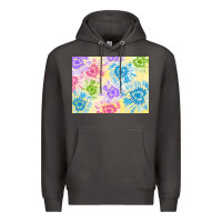 Smoke tie dye heart shaped background 3200x2400 Premium Hoodie - AdoDesignShop