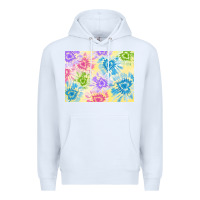 White tie dye heart shaped background 3200x2400 Premium Hoodie - AdoDesignShop
