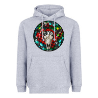 Heather Grey Christmas skull Heavyweight Hoodie - RanaPortraitStore
