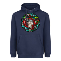 Navy Christmas skull Heavyweight Hoodie - RanaPortraitStore