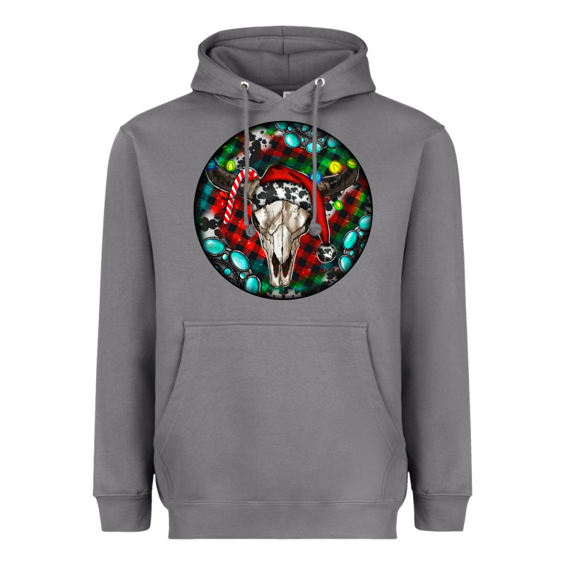 Christmas Skull Heavyweight Hoodie by RanaPortraitStore | Teevron