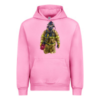 Fuchsia Pink Firefighter Urban Hoodie - LillyAllenDesigns