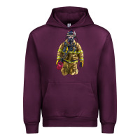 Mauve Wine Firefighter Urban Hoodie - LillyAllenDesigns