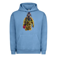 Pigment Pebble Blue Firefighter Urban Hoodie - LillyAllenDesigns