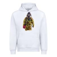 White Firefighter Urban Hoodie - LillyAllenDesigns