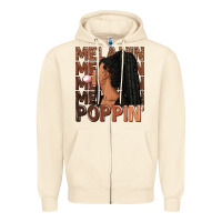 Sandshell Melanin poppin' afro woman Zipper Hoodie - RanaPortraitStore