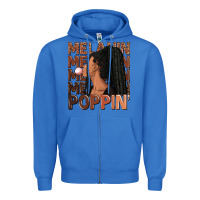 True Royal Melanin poppin' afro woman Zipper Hoodie - RanaPortraitStore