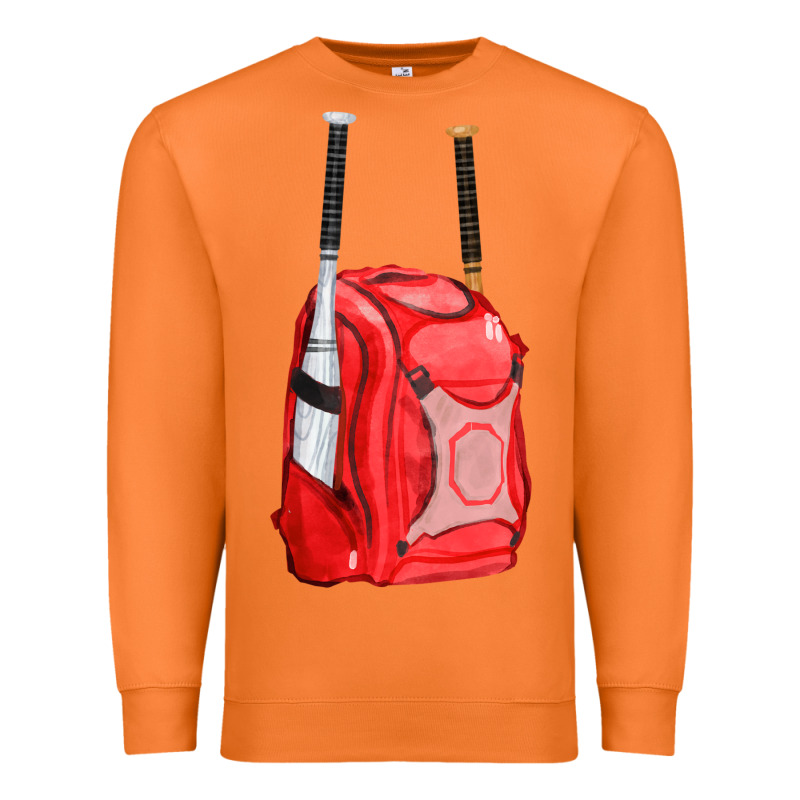 Red Bat Backpack Fa Element Premium Sweatshirt by FaDigitalArtStudio | Teevron