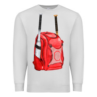 Dove Grey red bat backpack fa element Premium Sweatshirt - FaDigitalArtStudio