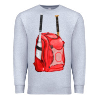 Heather Grey red bat backpack fa element Premium Sweatshirt - FaDigitalArtStudio