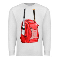 Oatmeal Heather red bat backpack fa element Premium Sweatshirt - FaDigitalArtStudio