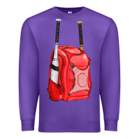 Purple red bat backpack fa element Premium Sweatshirt - FaDigitalArtStudio
