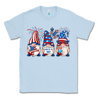 Dusty Blue fourth of july gnomes Classic Tee - RanaPortraitStore