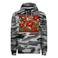 Slate Camo red flower and cactus with cowhide and aztec Premium Hoodie - Artiststas