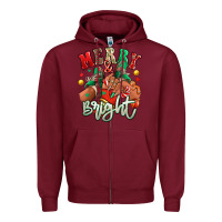 Burgundy Merry and bright black girl sneakers Zipper Hoodie - RanaPortraitStore