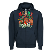 Navy Merry and bright black girl sneakers Zipper Hoodie - RanaPortraitStore