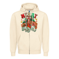 Sandshell Merry and bright black girl sneakers Zipper Hoodie - RanaPortraitStore