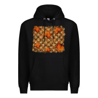 Black autumn leafe backround Premium Hoodie - RanaPortraitStore