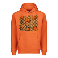 Carrot autumn leafe backround Premium Hoodie - RanaPortraitStore