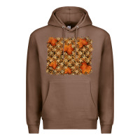 Chestnut autumn leafe backround Premium Hoodie - RanaPortraitStore