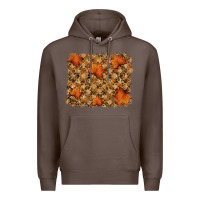 Coffee autumn leafe backround Premium Hoodie - RanaPortraitStore