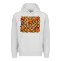 Dove Grey autumn leafe backround Premium Hoodie - RanaPortraitStore