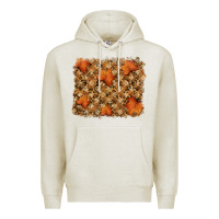 Oatmeal Heather autumn leafe backround Premium Hoodie - RanaPortraitStore