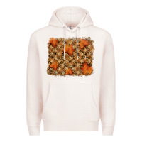 Pale Pink autumn leafe backround Premium Hoodie - RanaPortraitStore