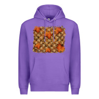 Purple autumn leafe backround Premium Hoodie - RanaPortraitStore