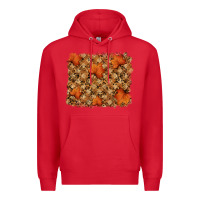 Red autumn leafe backround Premium Hoodie - RanaPortraitStore