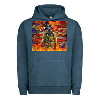 Pigment Midnight Navy Western Firefighter With American Urban Hoodie - LillyAllenDesigns