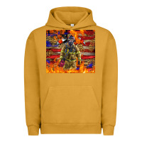 Western Firefighter With American Urban Hoodie | Teevron