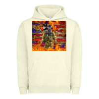 Pigment Pistachio Western Firefighter With American Urban Hoodie - LillyAllenDesigns