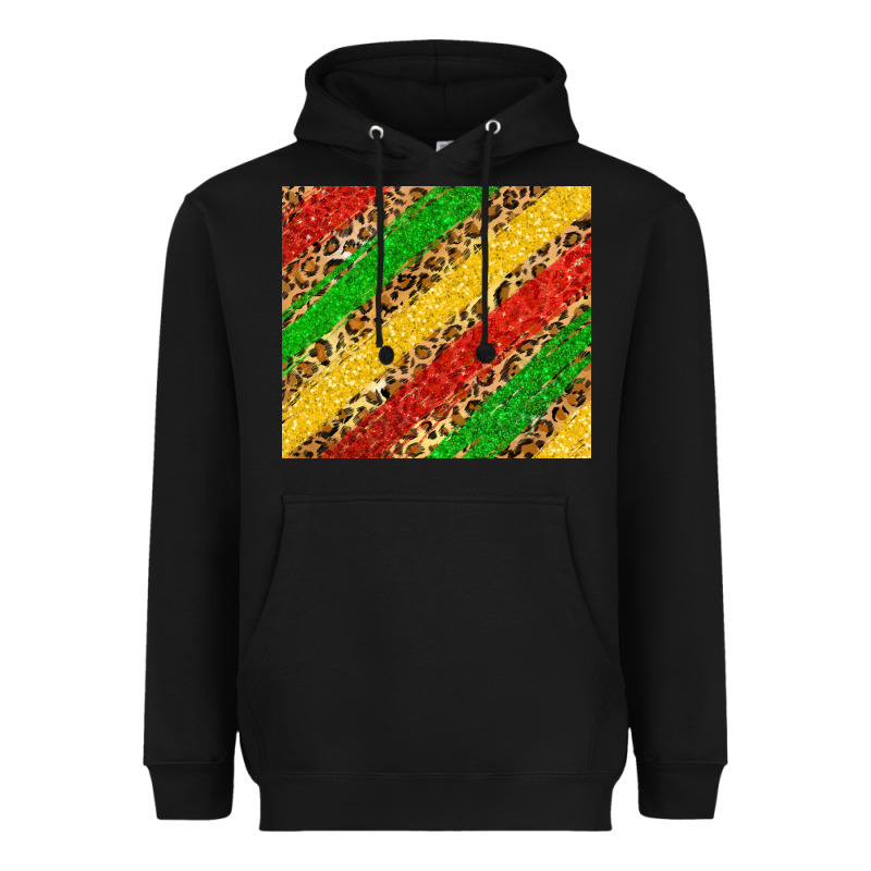 African Colors Leopard Heavyweight Hoodie by Zillion Design Studio | Teevron