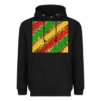 Black african colors leopard Heavyweight Hoodie - Zillion Design Studio