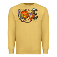 Antique Gold love halloween Premium Sweatshirt - CowhideDigitalArt