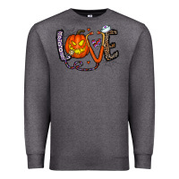 Charcoal Heather love halloween Premium Sweatshirt - CowhideDigitalArt