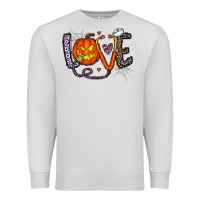 Dove Grey love halloween Premium Sweatshirt - CowhideDigitalArt