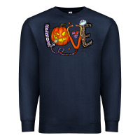 Navy love halloween Premium Sweatshirt - CowhideDigitalArt