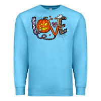 Ocean Blue love halloween Premium Sweatshirt - CowhideDigitalArt