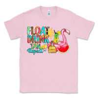 Bubblegum Pink float drink tan repeat Classic Tee - RanaPortraitStore