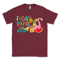 Burgundy float drink tan repeat Classic Tee - RanaPortraitStore