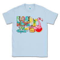 Dusty Blue float drink tan repeat Classic Tee - RanaPortraitStore