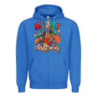 Merry Christmas Black Girl Sneakers Zipper Hoodie | Teevron