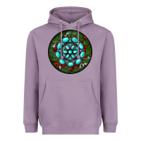 Lavender Christmas Round Turquoise Gemstone Heavyweight Hoodie - RanaPortraitStore