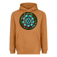 Meerkat Christmas Round Turquoise Gemstone Heavyweight Hoodie - RanaPortraitStore